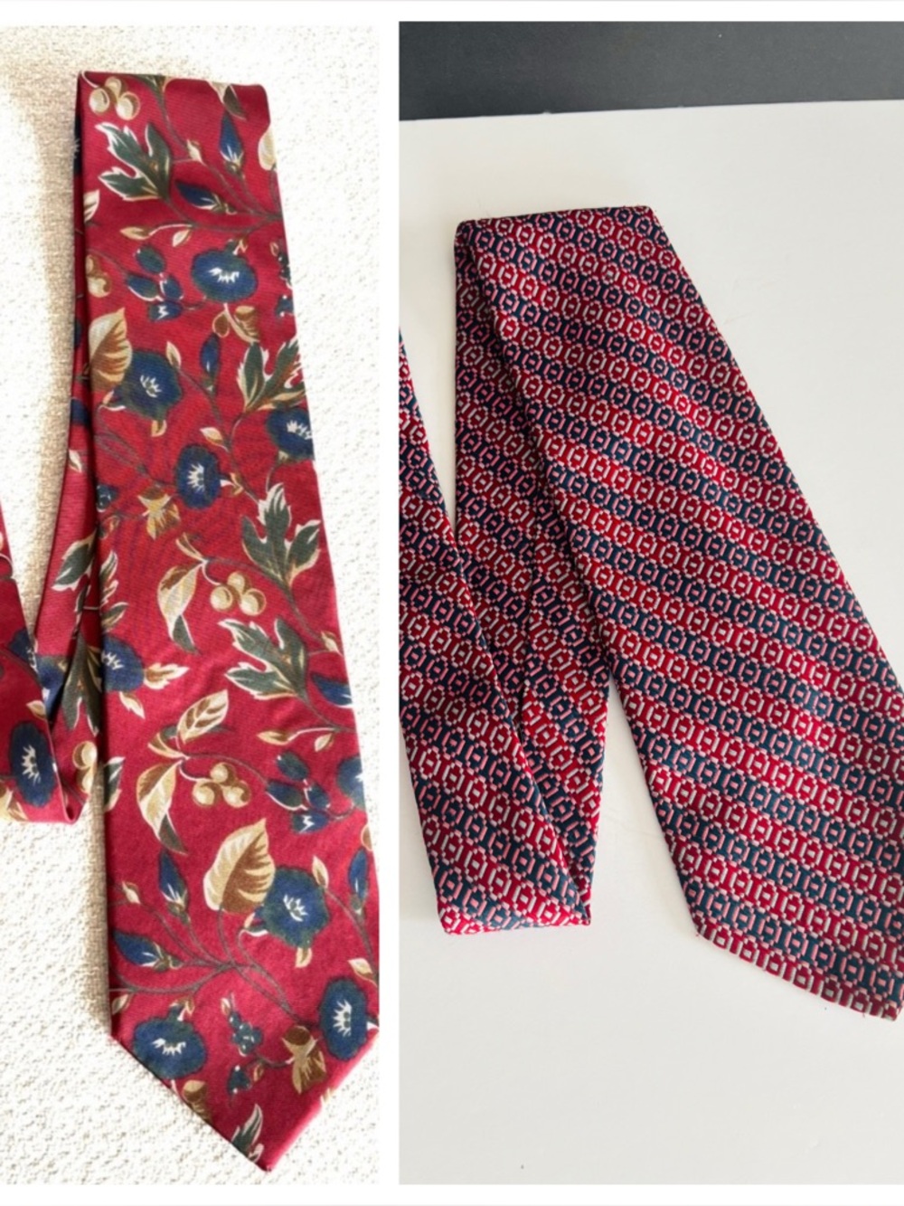 Christian Dior 2 vintage ties